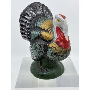 Vintage Thanksgiving Turkey Statue Paper Mache Composition Japan